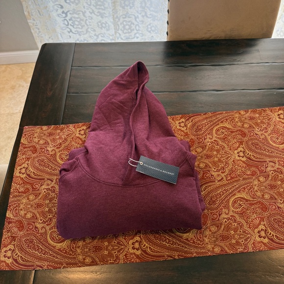 Holderness & Bourne Men's XXL The Lawson Pullover Heathered Dark Claret - Picture 2 of 10